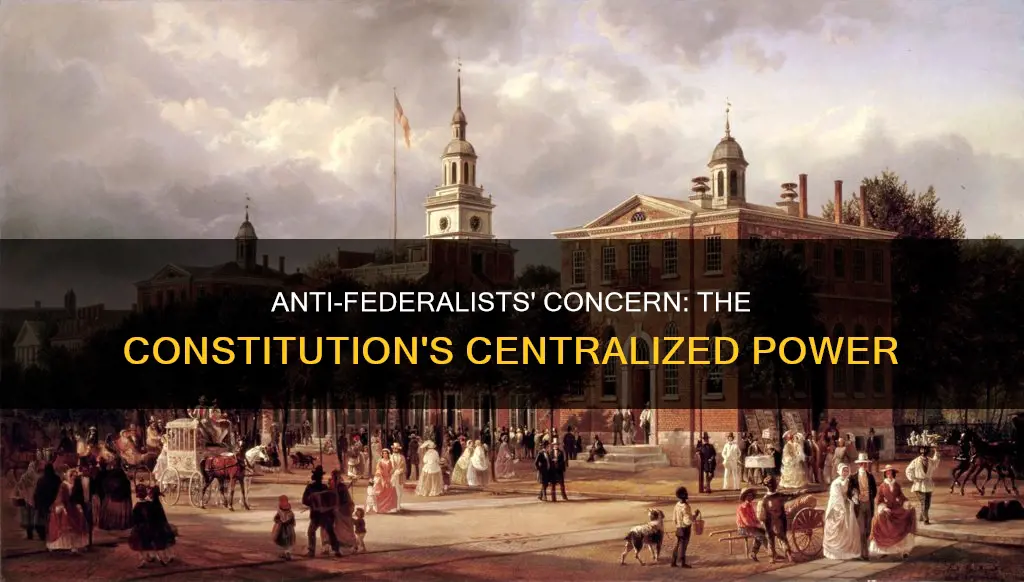 what part of the constitution did anti federalists not like
