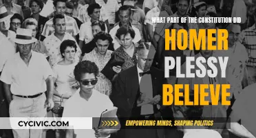 Homer Plessy's Constitutional Belief: The Equal Protection Clause