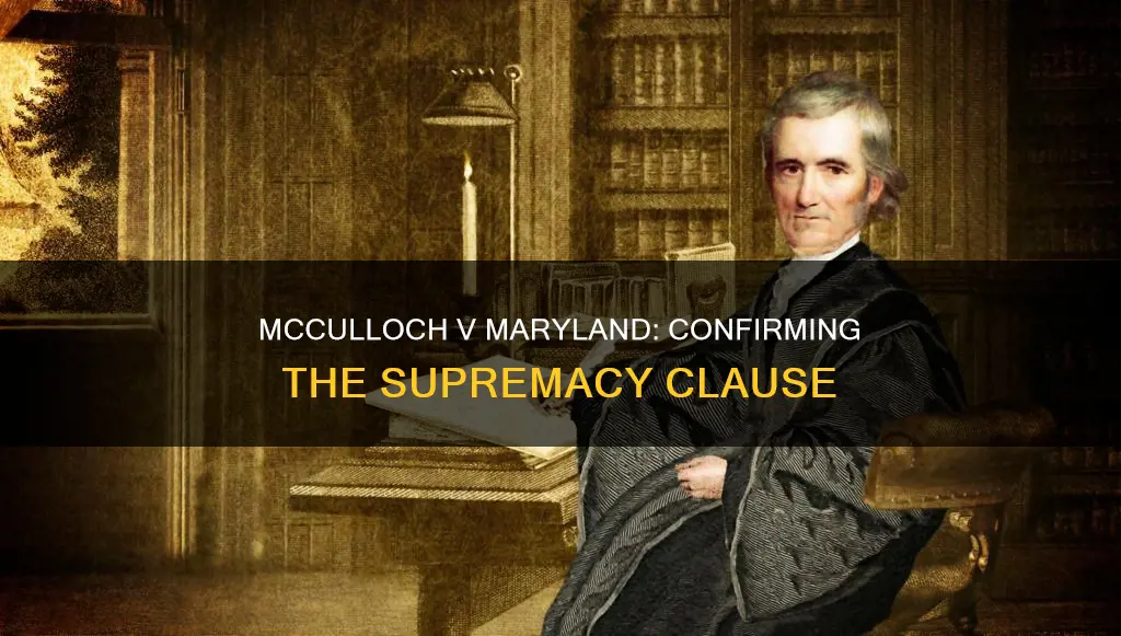 what part of the constitution did mcculloch v maryland confirm