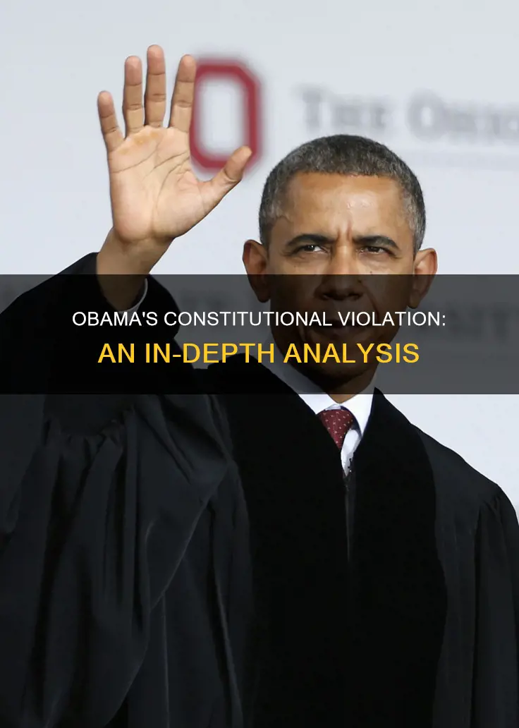 what part of the constitution did obama violate