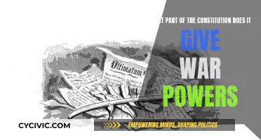 War Powers: Constitutional Authority and Limits