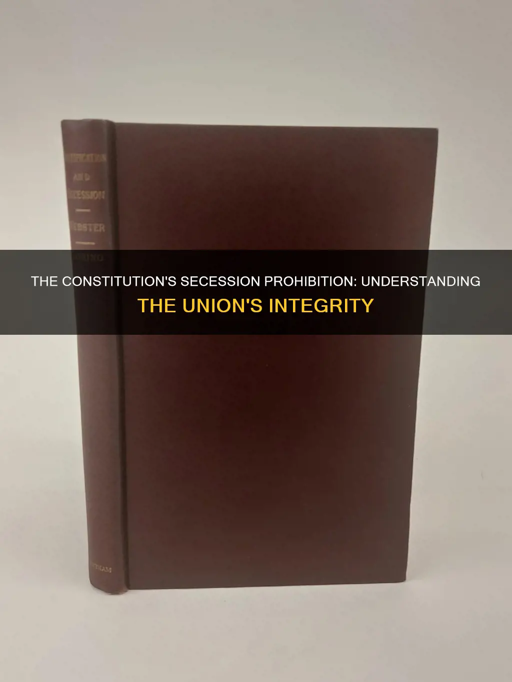 what part of the constitution prohibits secession