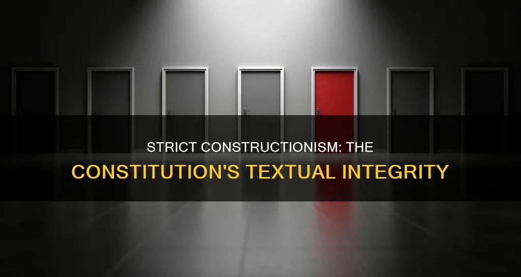 what part of the constitution supported strict construction