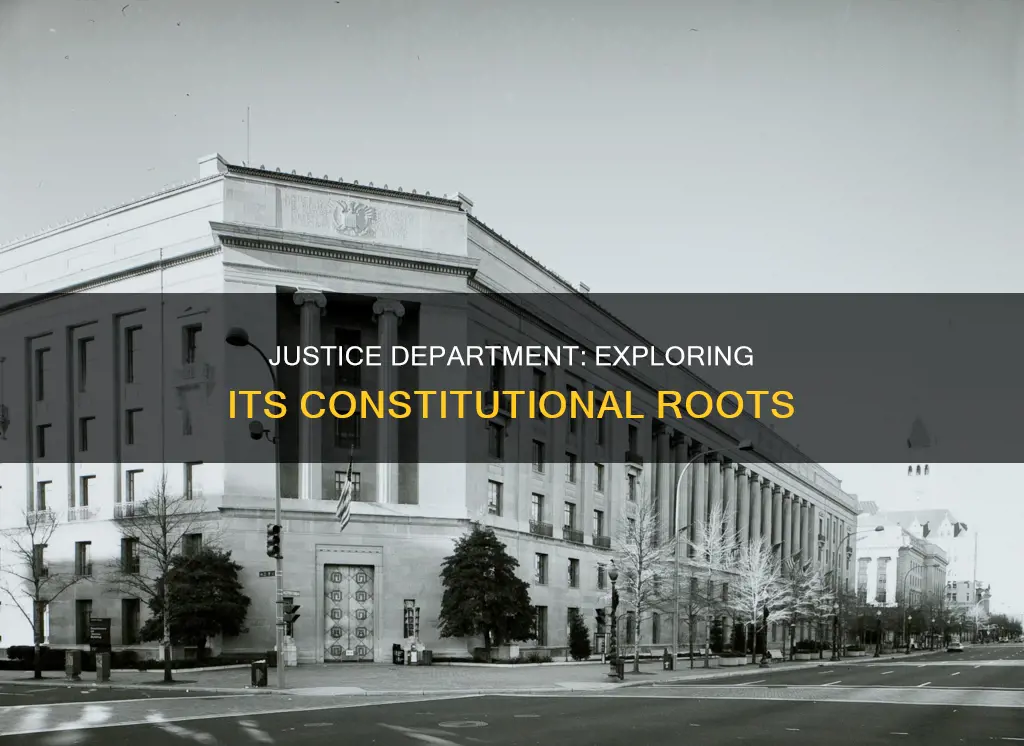 what part of the constitution talks about the justice department