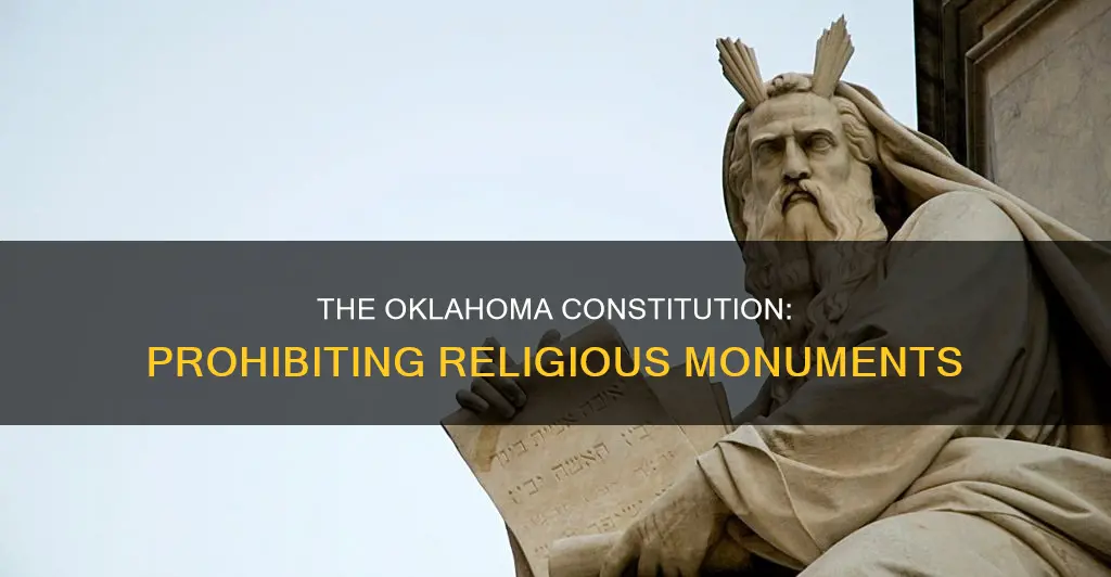 what part of the oklahoma constitution prohibits 10 commandments statue