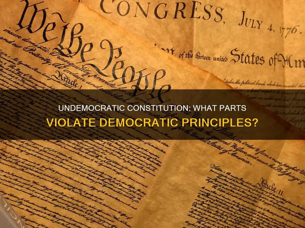 what parts of the constitution are undemocratic