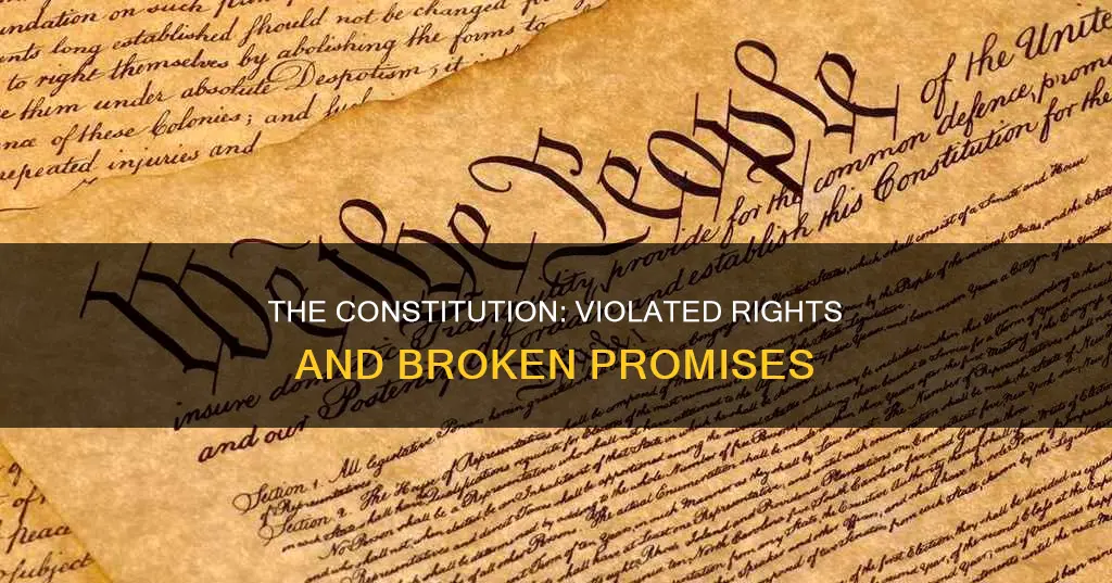 what parts of the constitution have been violated