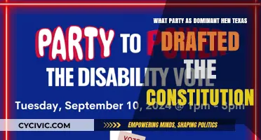 Texas Constitution: Which Party Was Dominant?