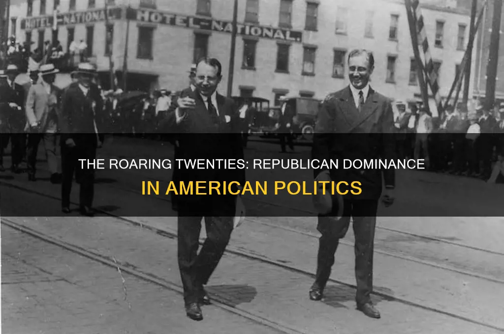 what party dominated american politics during the 1920s