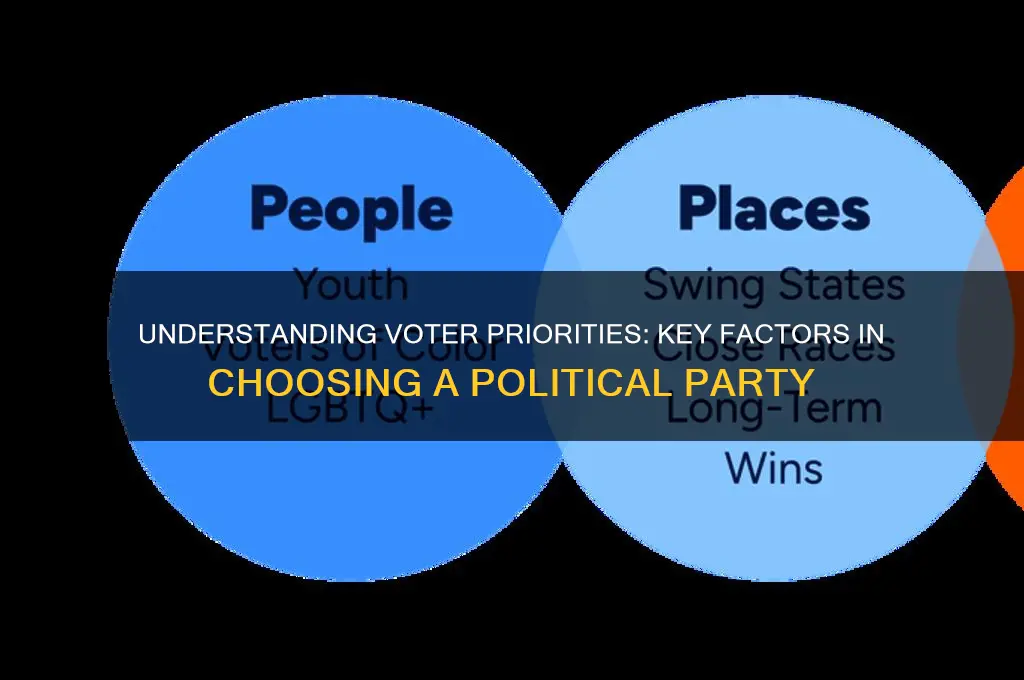 what people want or look for in a political party