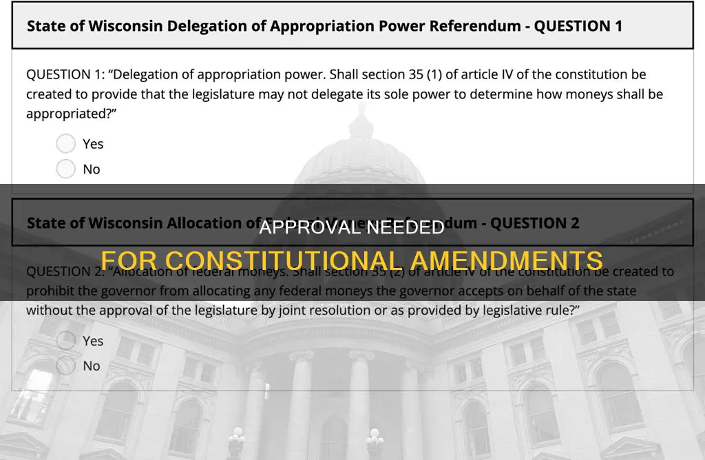 what percentage of state legislators must approve constitutional amendment