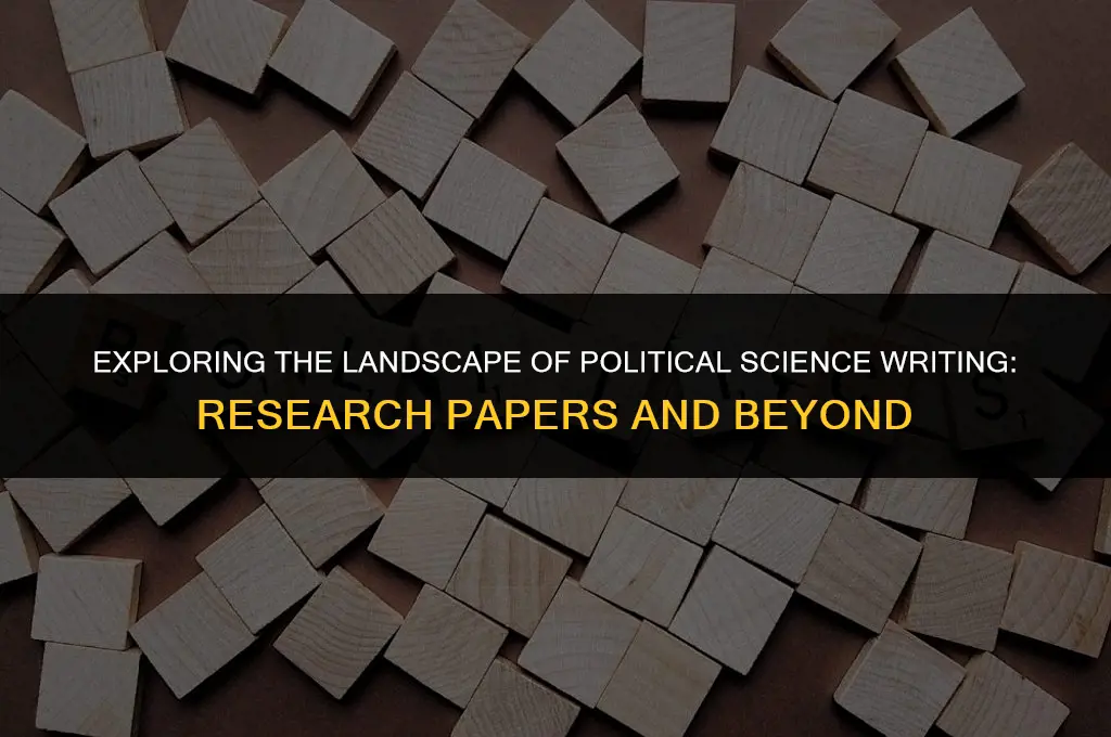 what percentage of writing in political science is research papers