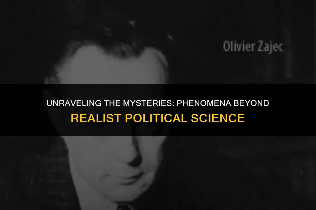 what phenomena can political science realists not explain