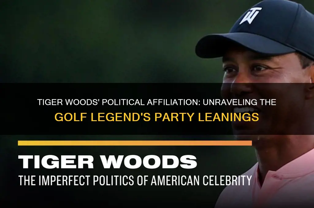 what political affiliationis tiger woods
