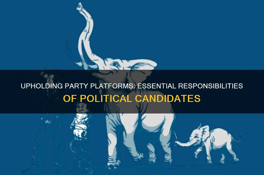 what political candidates required to uphold their parties platform