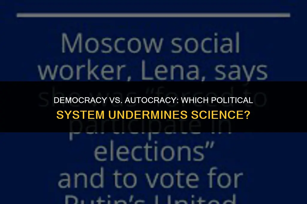 what political format undermines science