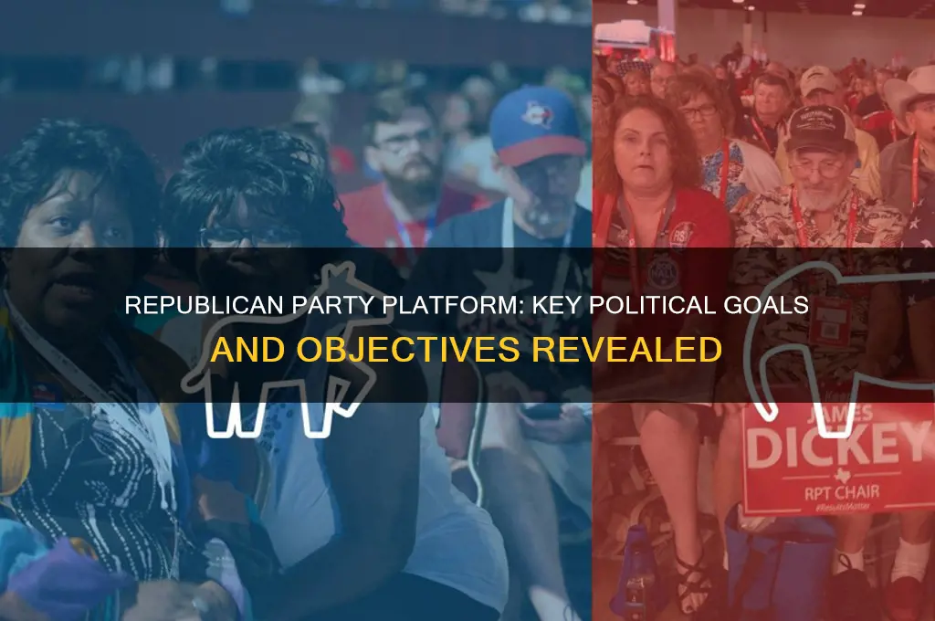 what political goals were stated in the republican party platform