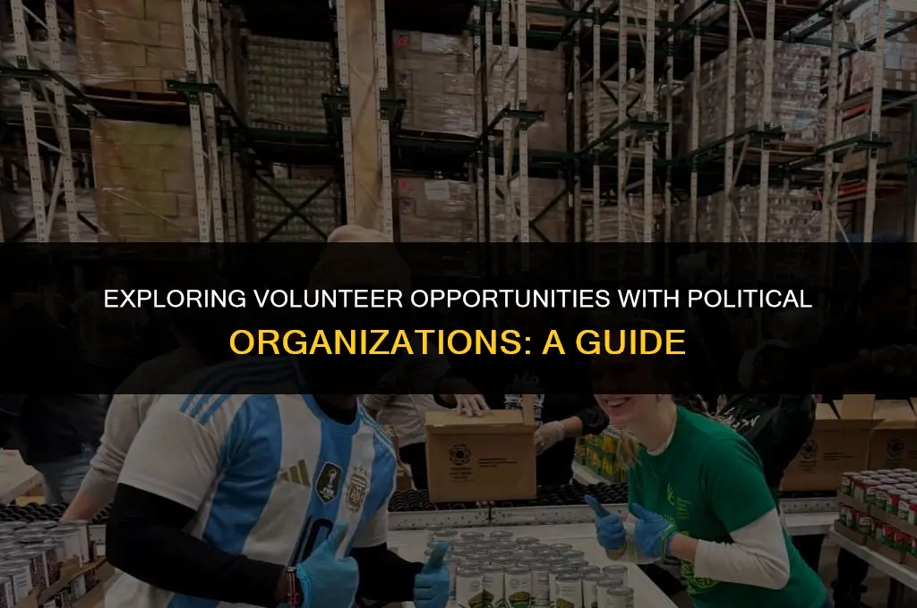 what political organizations can i volunteer with