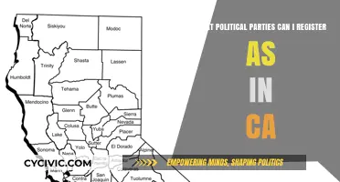 Exploring California's Political Parties: Registration Options and Affiliations