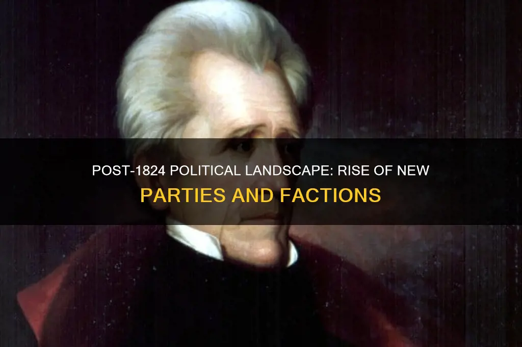 what political parties developed after 1824