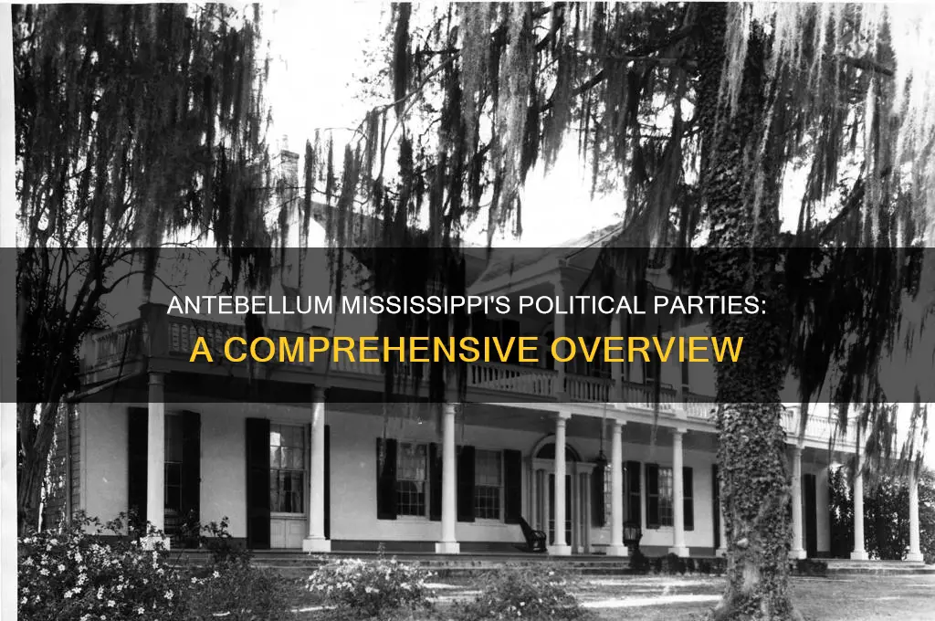 what political parties existed in antebellum mississippi