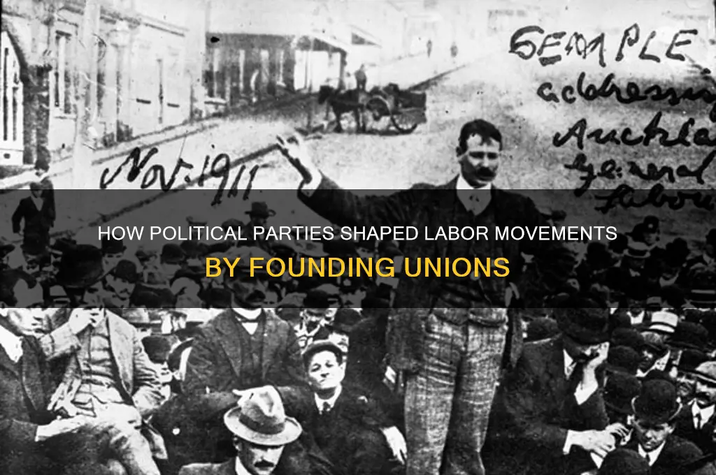 what political parties founded unions