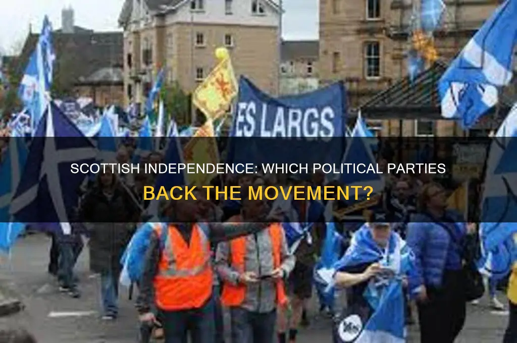 what political parties support scottish independence