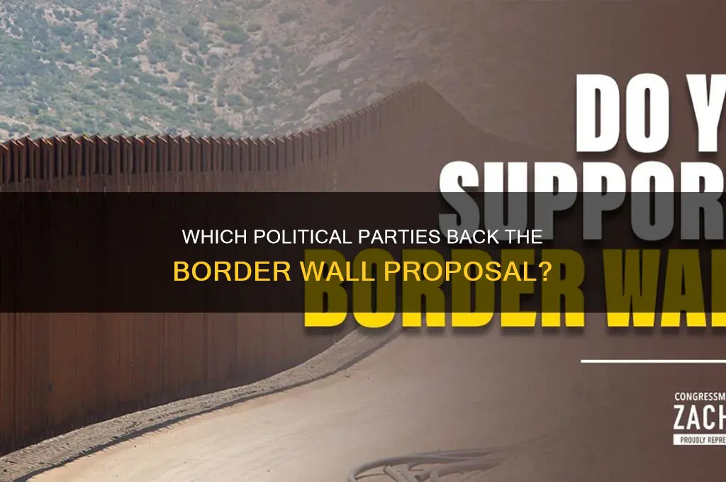 what political parties support the border wall