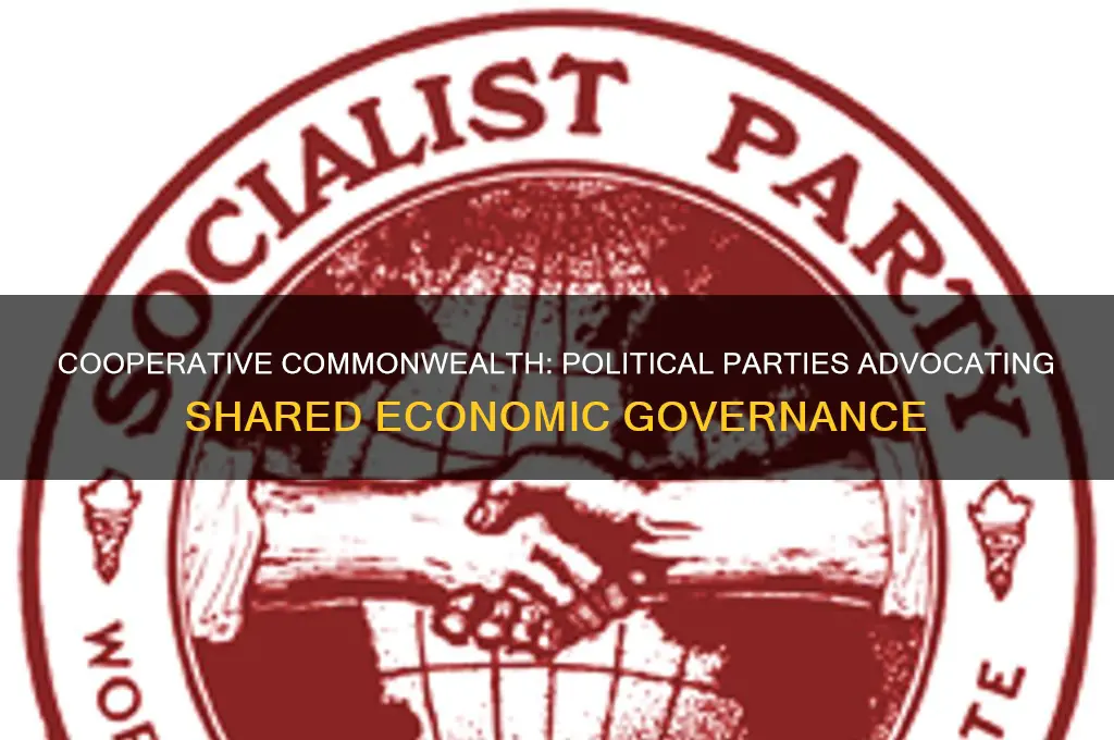 what political parties that believed in a cooperative commonwealth