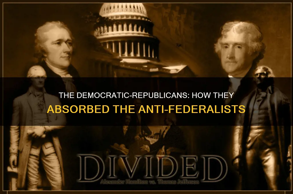 what political party absorbed the anti federalists