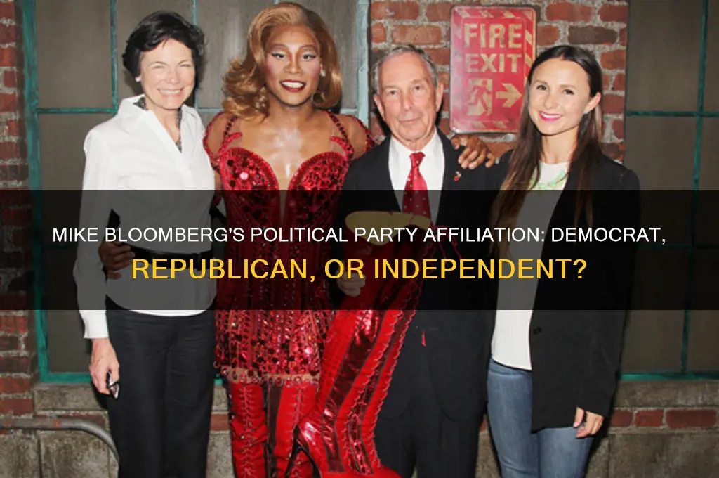 what political party affiliation is mike bloomberg