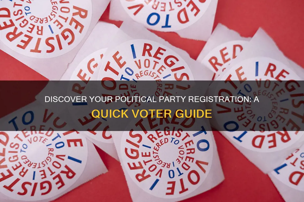 what political party am i registered for