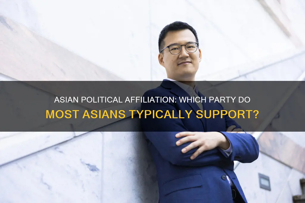what political party are asians usually part of