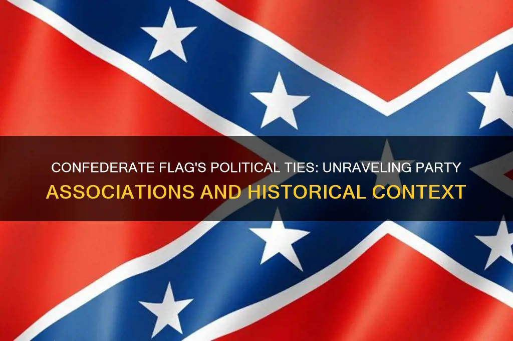 what political party are associated with confederate flag