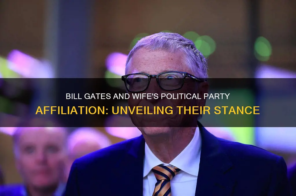 what political party are bill gates and wife