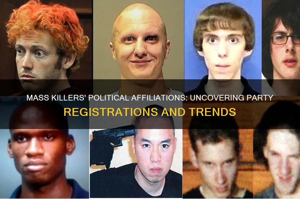 what political party are mass killers registered