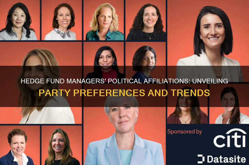 what political party are most hedge fund managers
