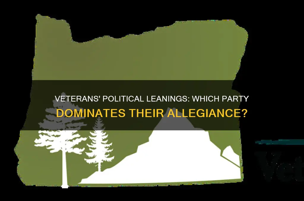 what political party are most veterans