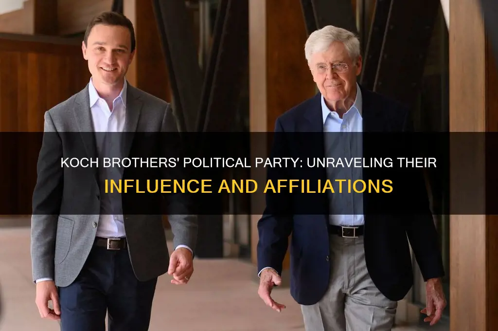 what political party are the koch brothers