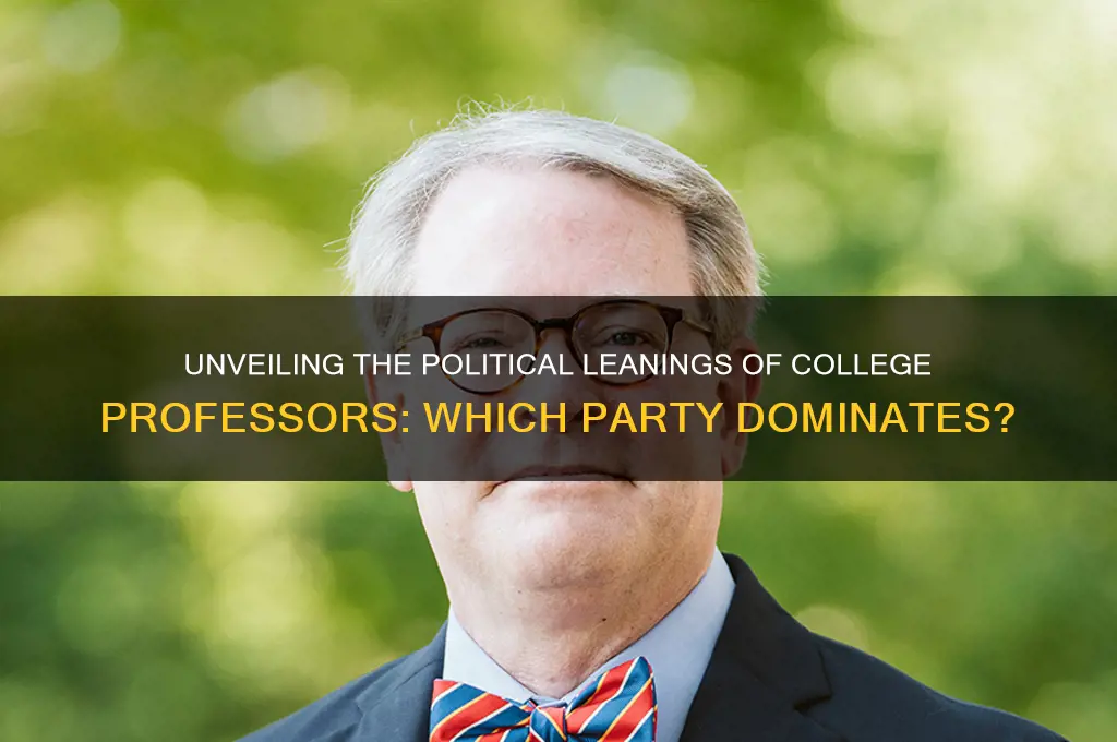 what political party are the majority of college professors