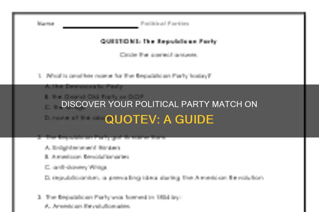 what political party are you quotev