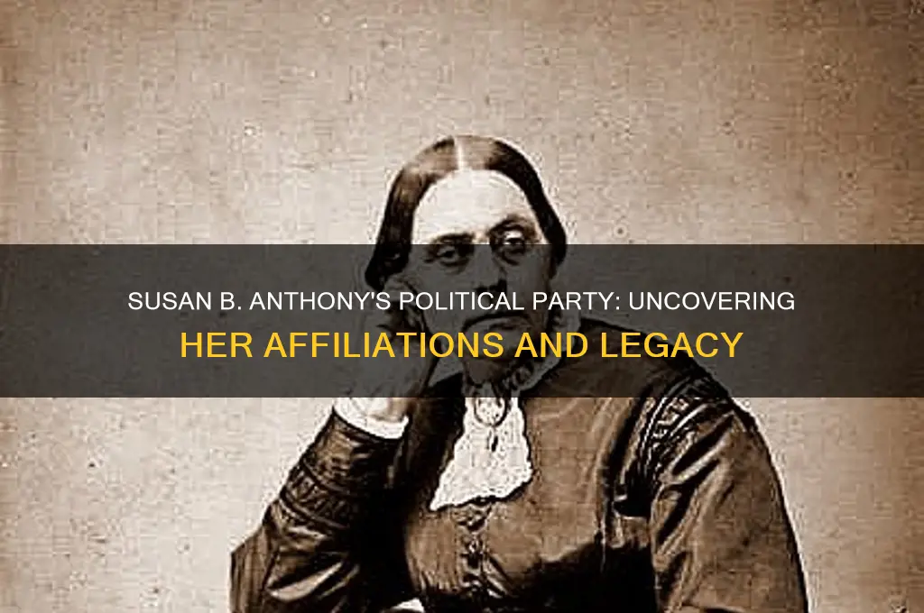 what political party awas susan anthony