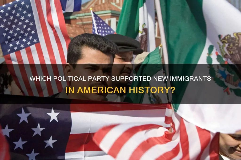 what political party catered to new immigrants