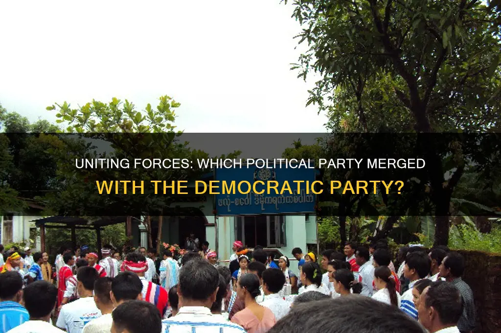 what political party combined with the democratic party