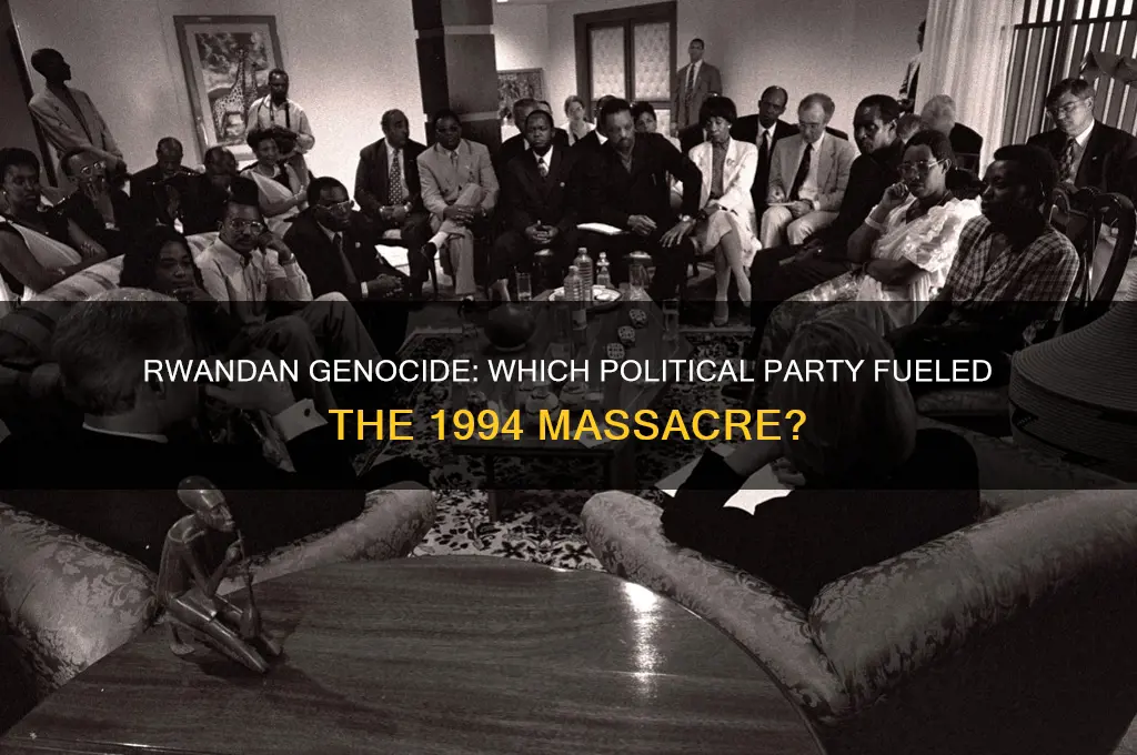 what political party committed rwandan genocide