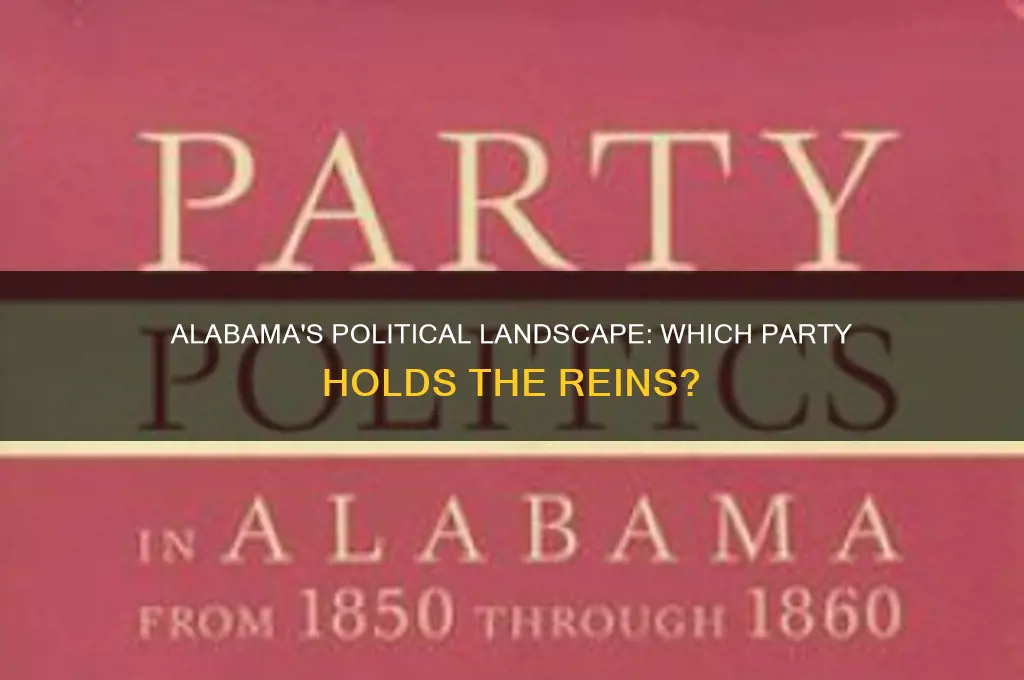 what political party controls alabama