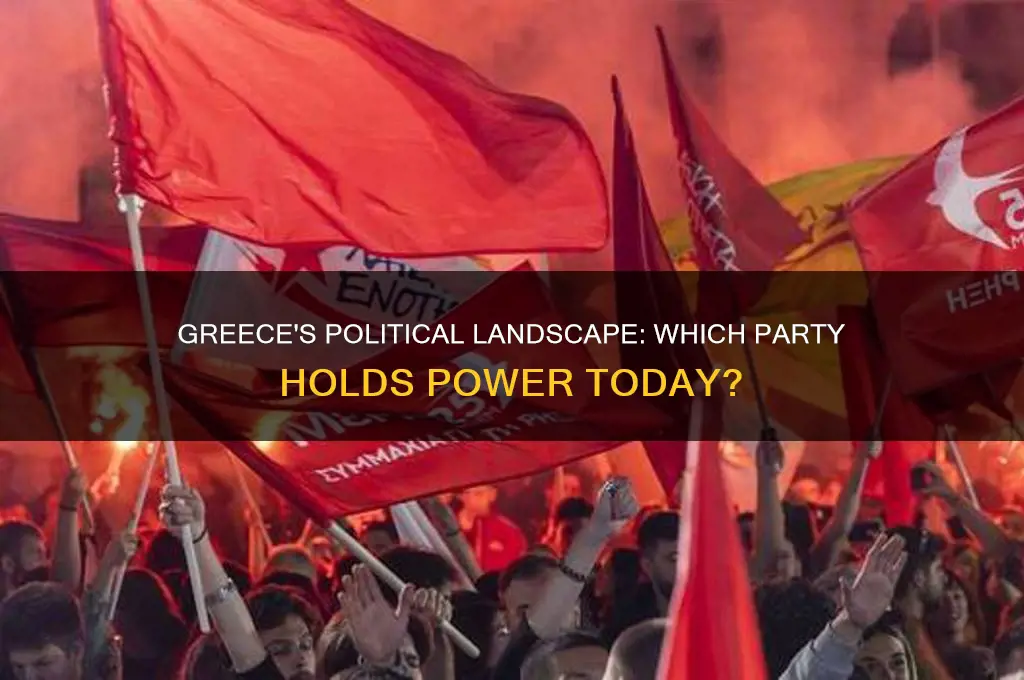 what political party controls greece