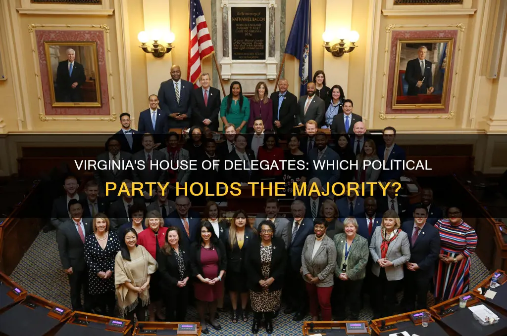 what political party controls the house of delegates in virginia