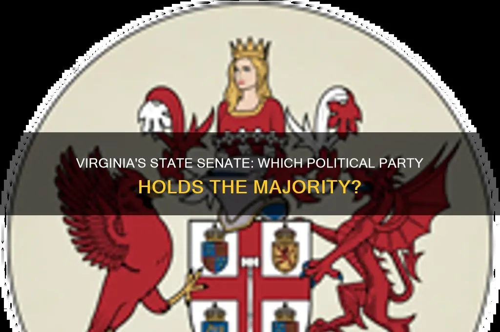 what political party controls the state senate in virginia