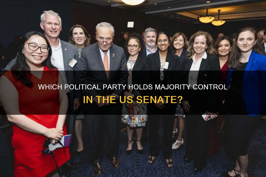 what political party controls the us senate